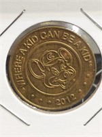 2012 chuck E. Cheese token