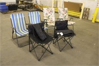(4) Lawn Chairs &(2) Bag Chairs