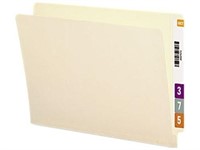 Straight Cut End Tab Folders, 9 1/2 Inch Front,