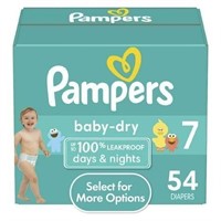 Pampers Baby Dry Diapers Size 7  54 Count