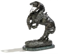 Frederic Remington- Bronze on marble base "The Rat