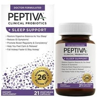 Peptiva Probiotics + Sleep Support  26 Billion