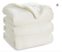 Bedsure Sherpa Fleece Blanket Queen Size for Bed