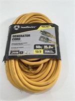 New 50ft Southwire Heavy Duty Generator Cord