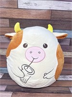 Boba Cow round plush stuffed animal 12” tall, new
