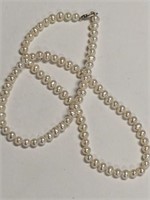 925 CLASP WITH PEARLS NECKLACE