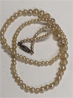 925 CLASP WITH PEARLS NECKLACE