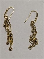 925 WITH GOLD OVERLAY EARRINGS