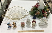 Christmas decor w/disney ornaments