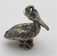 Sterling Silver Pelican Charm