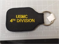 Usmc 4th division key chain