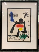 Miro Colored Lithograph, Derriere Le Miroir