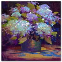 Hydrangea Limited Edition Giclee on Canvas by Simo