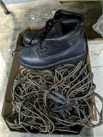 CARGO NET AND SKECKERS BOOTS  SZ 11