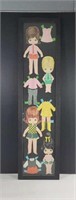 Vintage Paper Dolls with 8