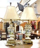 Capodimonte Porcelain Table Lamps.