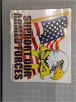 Support our armed forces decal