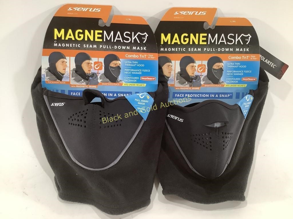 (2) NEW L MagneMask Pull-Down Masks