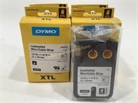 (4) NEW Dymo XTL Laminated Wire/Cable Wrap