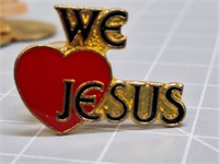 We love Jesus pin