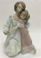 Lladro Porcelain Figurine, Mother & Daughter