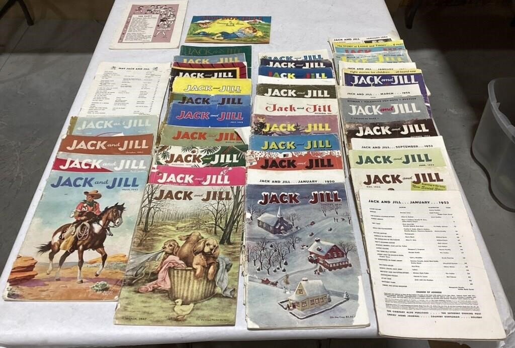 Jack and Jill books 1942,43,46-54,5-60