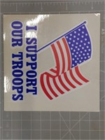 I support our troops sticker
