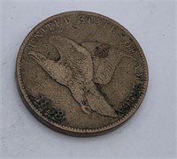 1858 L. Let. Flying Eagle Cent