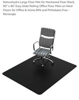 60" x 46" Chair Mat for Hardwood Floor,