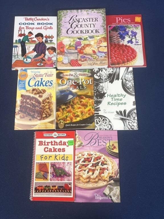 (8) Assorted Cookbooks including Lancaster County