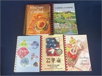 (5) Assorted Cookbooks, including Cooking with