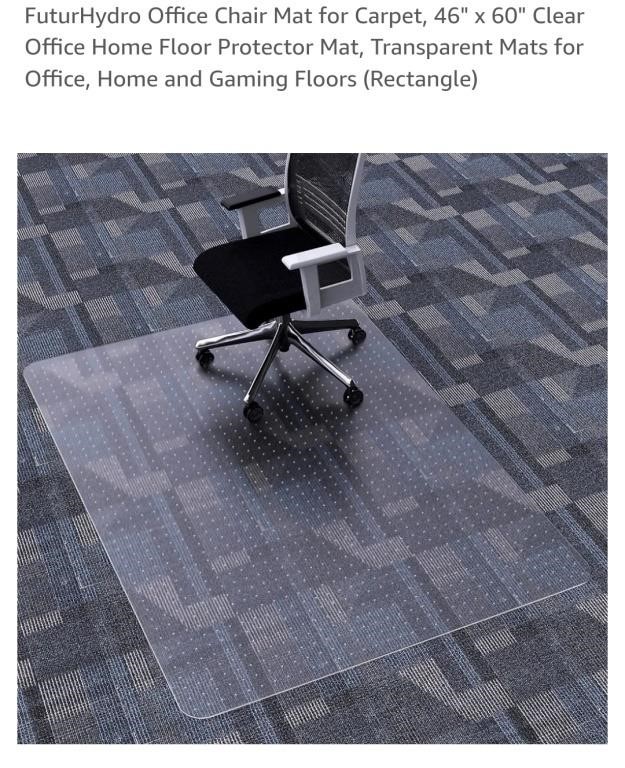 NEW 46" x 60" Office Chair Mat for Carpet, Clear