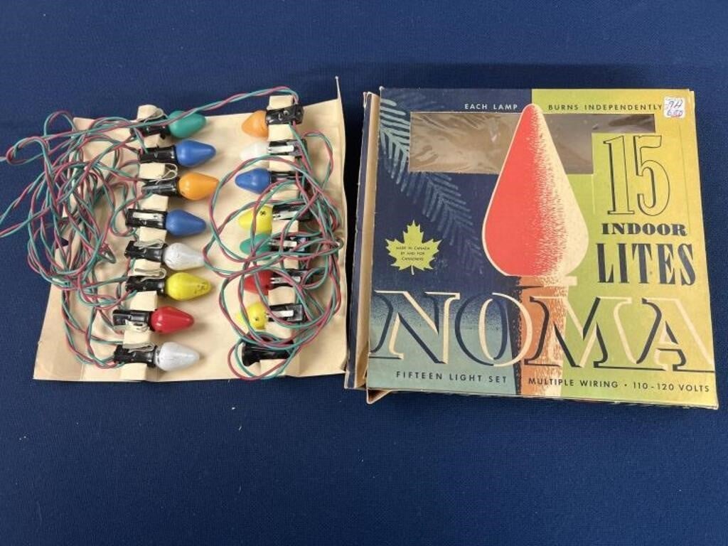 Vintage Noma Indoor lites, one bulb needs to be