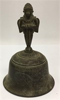 Oriental Figural Bronze Bell