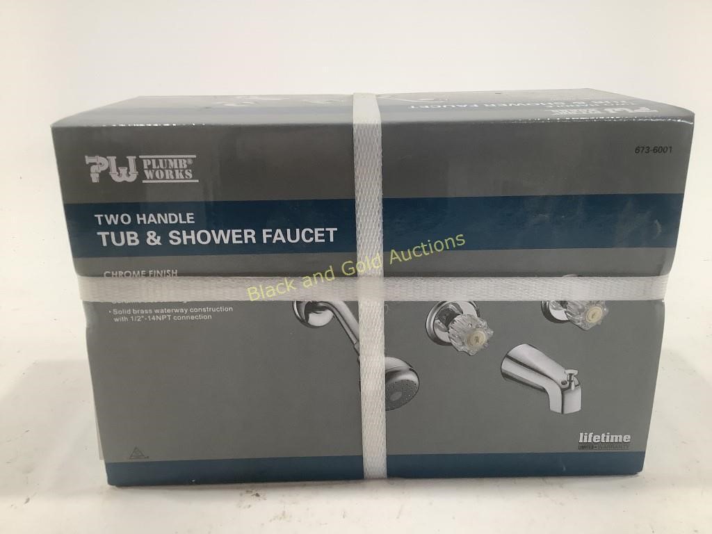 Two Handle Tub & Shower Faucet NIB