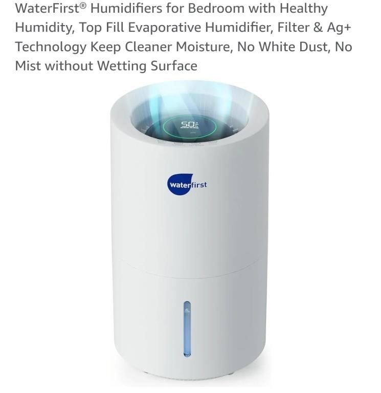 WaterFirst® Humidifiers for Bedroom with Healthy