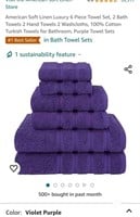 American Soft Linen Luxury 6 Piece Towel Set, 2