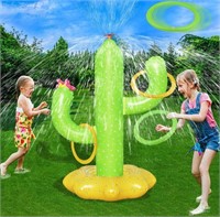 New Sprinkler for Kids, Inflatable Cactus Water