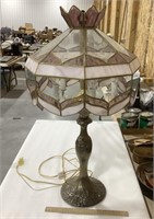 Stained glass lamp 29in