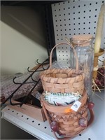 Lot of Americana Decor to Include Candle Holder,