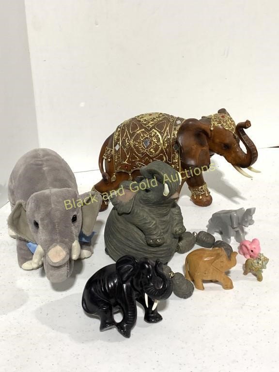 8 Elephant Decorative Lot