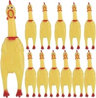 New ibasenice Rubber Chicken Screaming 12pcs