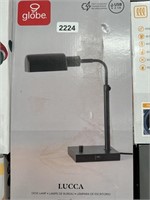 GLOBE LUCCA DESK LAMP RETAIL $60