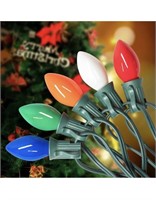 New 25FT Vintage Multicolor Christmas Lights for