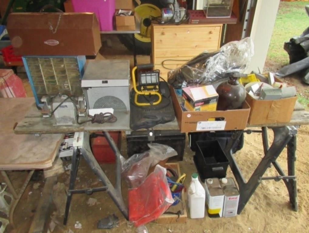 Large group includes Craftsman tool box,