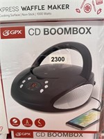 GPX CD BOOMBOX RETAIL $30