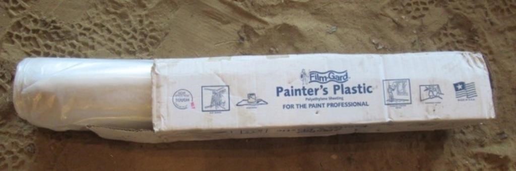 roll of painters plastic.