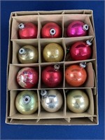 (12) Vintage Glass Christmas Bulbs including