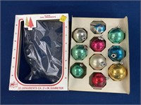 (10) Assorted Vintage Glass Ornaments/Bulbs, most