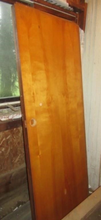 (4) Hollow core wood interior doors, all measure